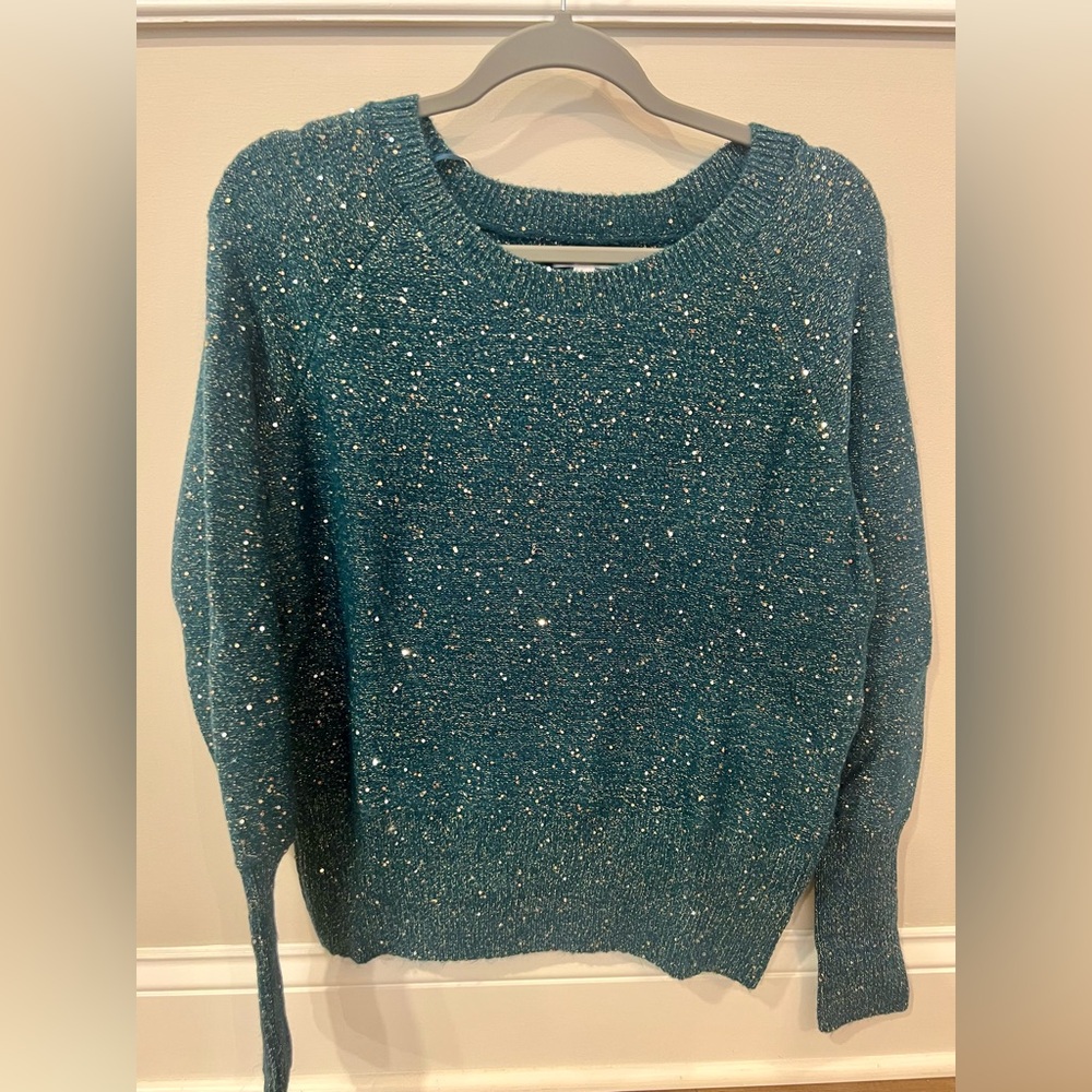 LC Lauren Conrad Sparkling Green Sweater